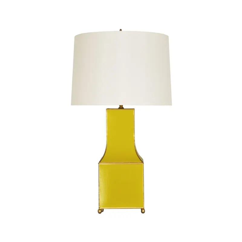 Yellow Renata Table Lamp by Worlds Away