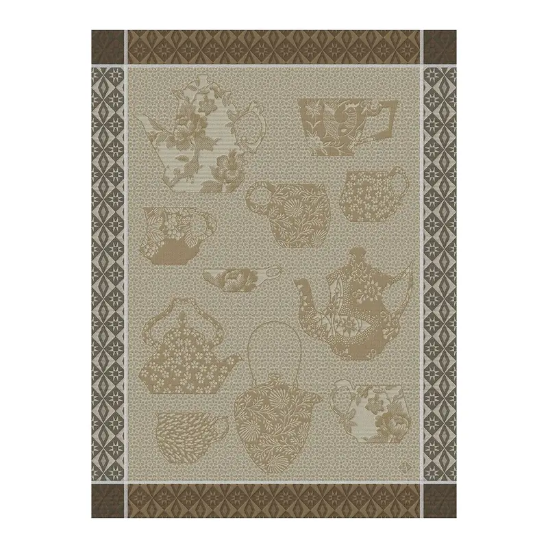 Comptoir Du Th Beige Tea Towels by Le Jacquard Franais