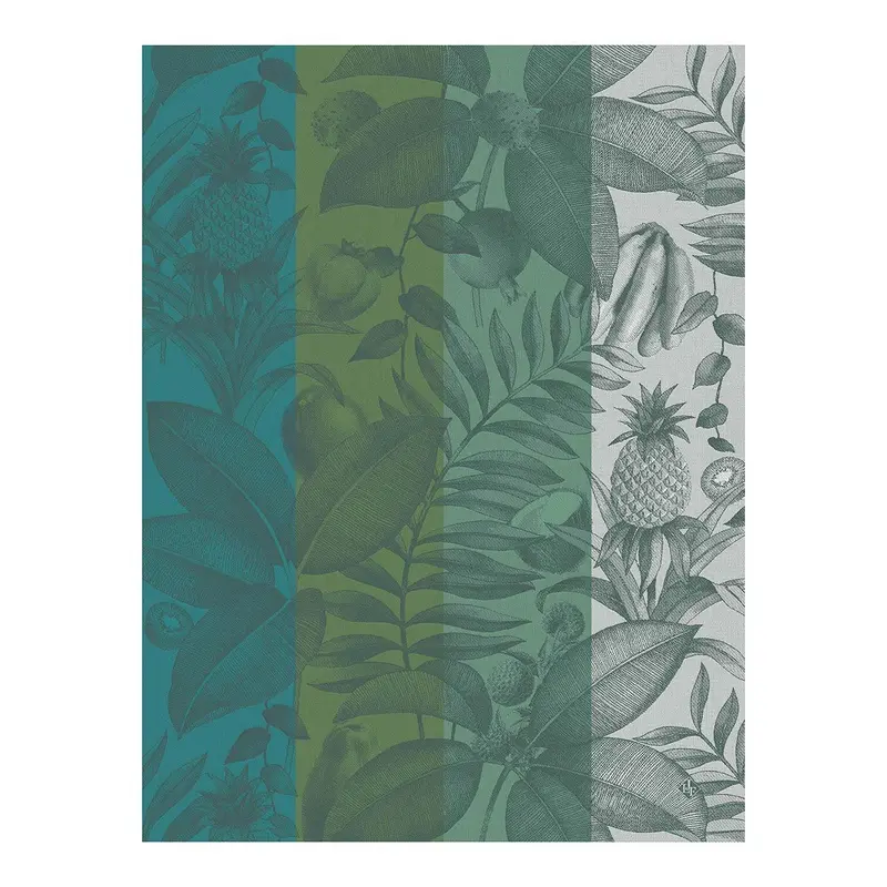 Fruits Exotiques Green Tea Towels by Le Jacquard Franais