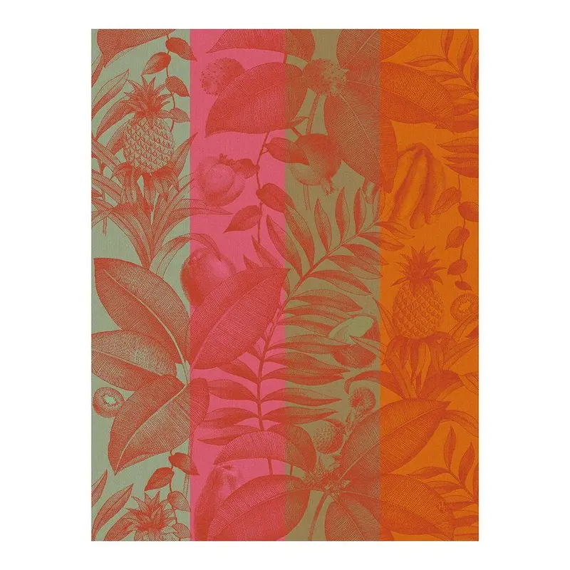 Fruits Exotiques Orange Tea Towels by Le Jacquard Franais