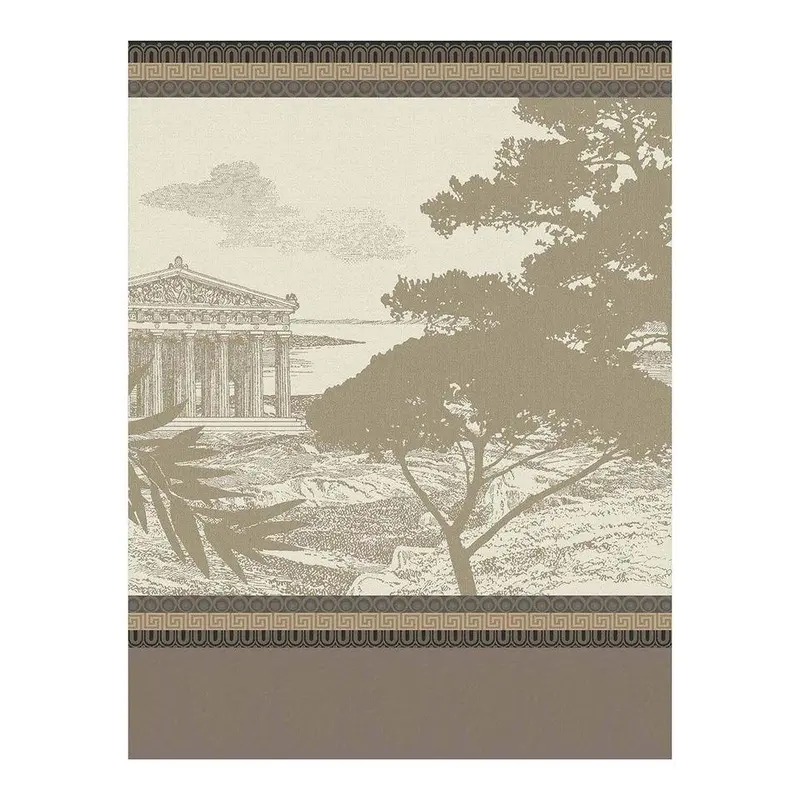 Voyage en Grece Beige Tea Towels by Le Jacquard Franais