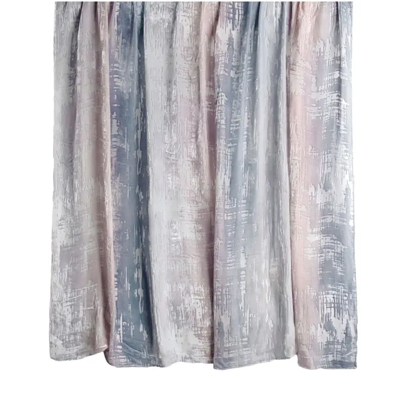 Moonstone Brushstroke Velvet Throw by Kevin O'Brien Studio