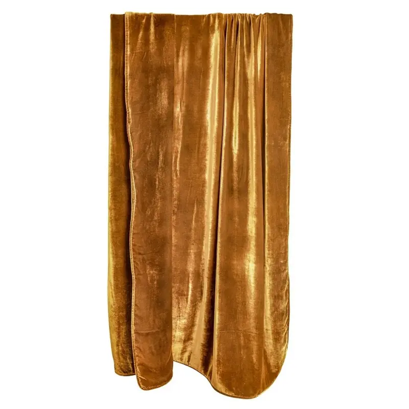 Copper Ivy Ombre Velvet Throw by Kevin O'Brien Studio