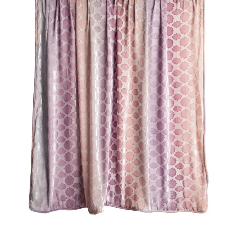 Opal Mod Fretwork Velvet Throw by Kevin O'Brien Studio