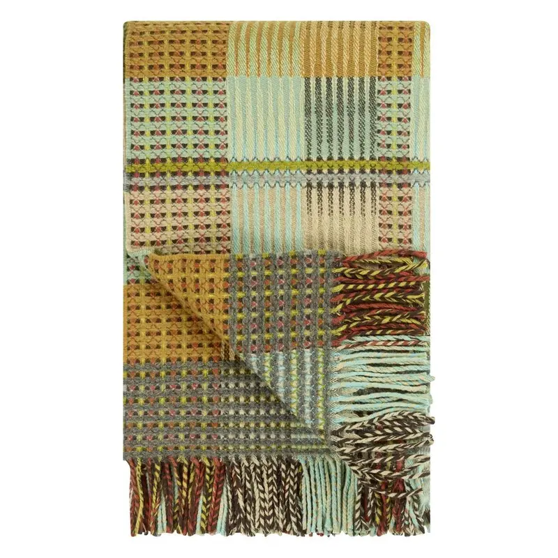 Tasara Ochre Woven Throw by Designers Guild