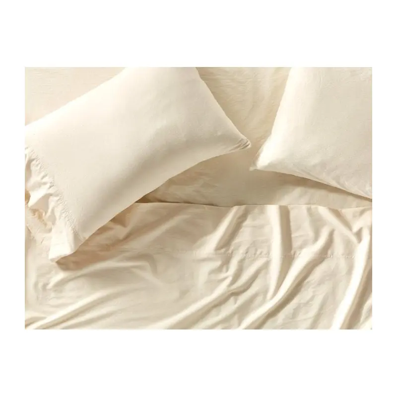 Organic Relaxed Sateen Undyed Bedding by Coyuchi