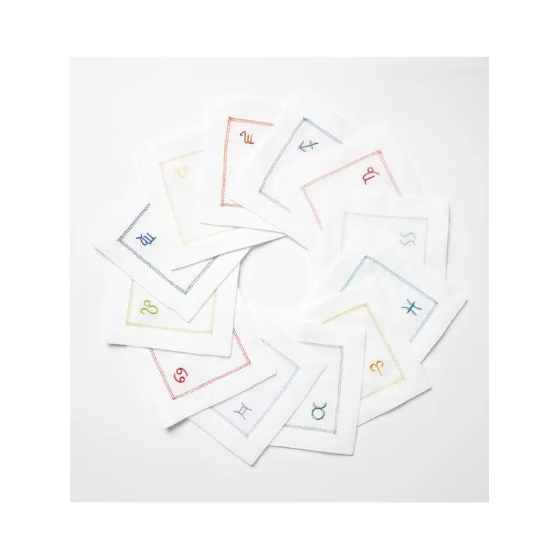 Segni Cocktail Napkins by Sferra