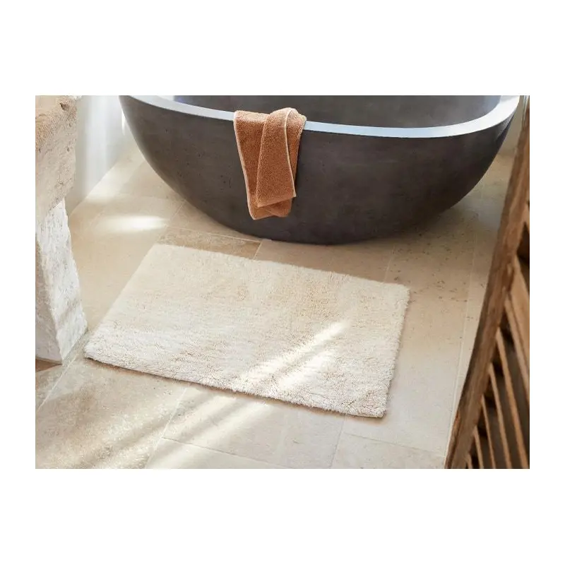 Undyed Shag Organic Bath Rug by Coyuchi