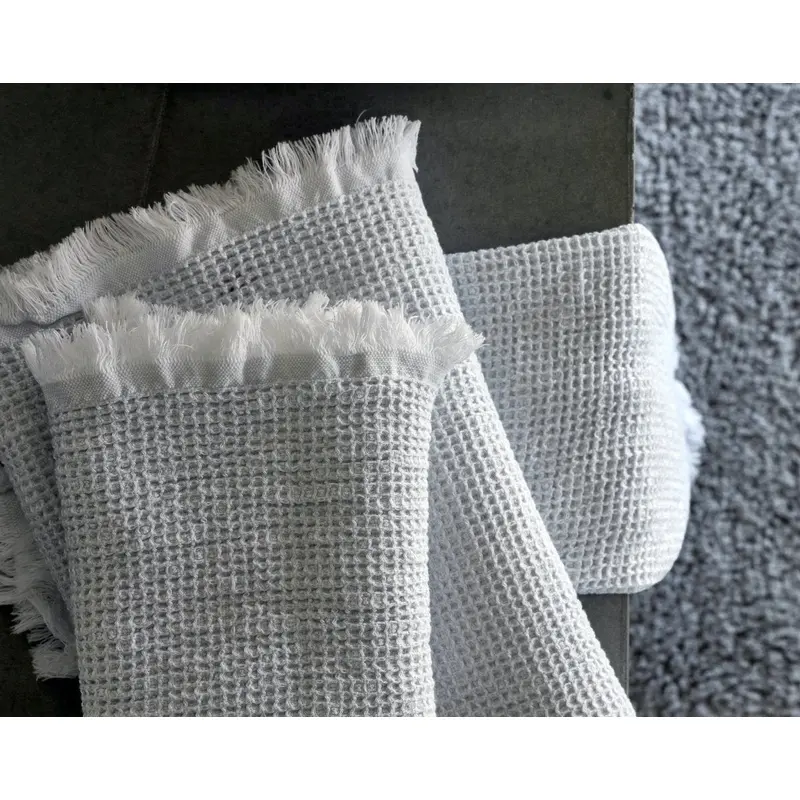 Bees Waffle Bath Towels by Abyss & Habidecor