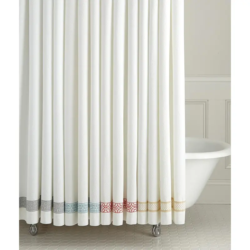 Duet Embroidered Shower Curtains by Legacy Home