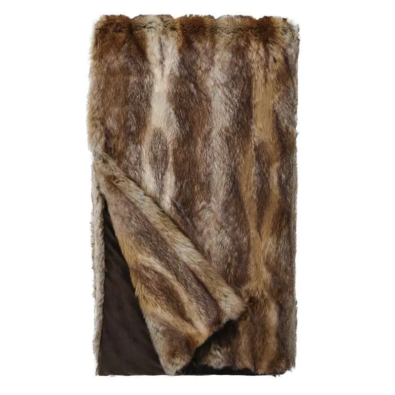 Signature Series Fisher Faux Fur Throw by Fabulous Furs