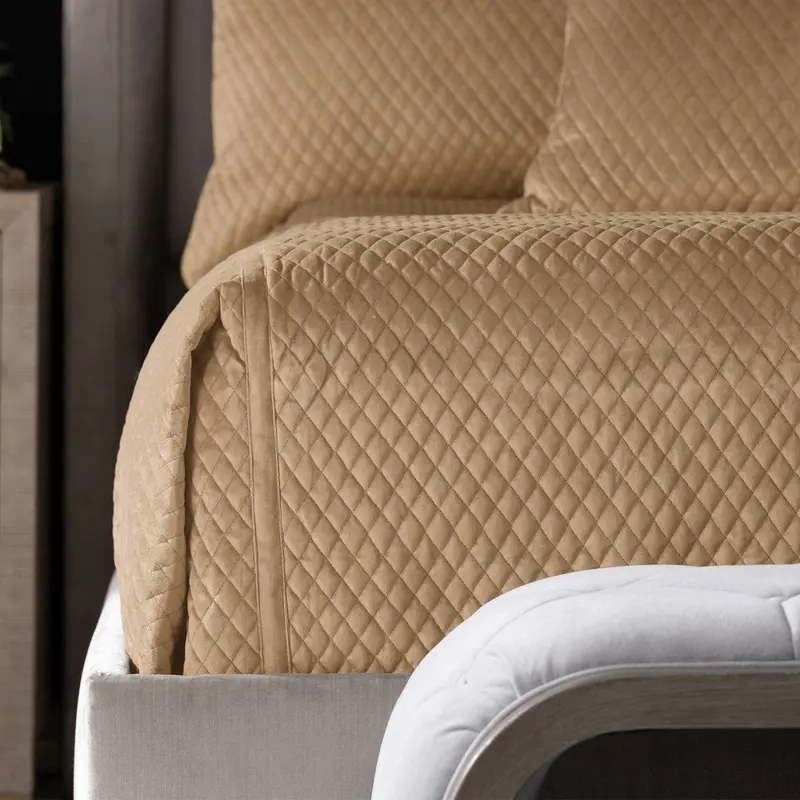 Valentina Marigold Quilted Coverlet & Pillows by Lili Alessandra