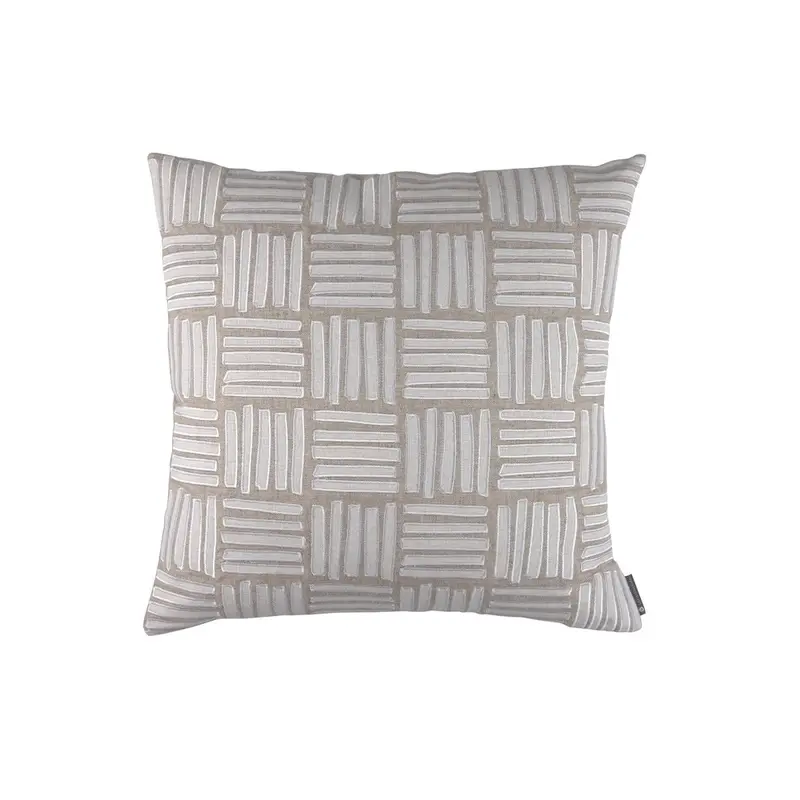 Aspen Natural & White Pillow by Lili Alessandra