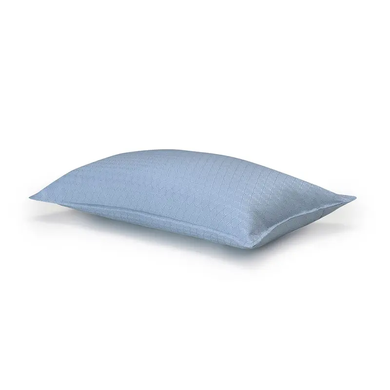 Portofino Geo Blue Pillow by Le Jacquard Franais