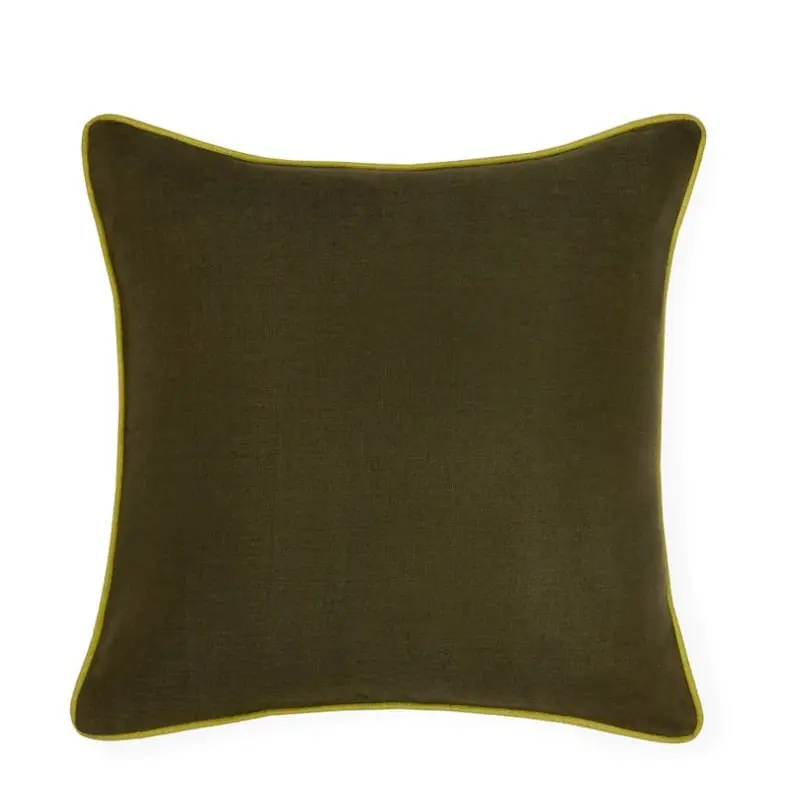 Manarola Hunter & Lime Decorative Pillow by Sferra