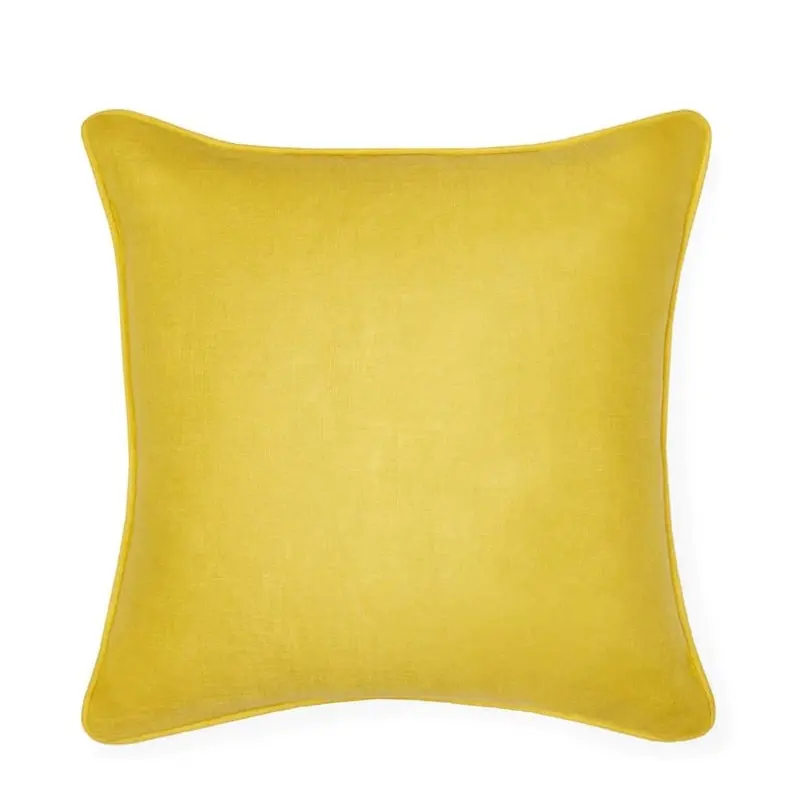 Manarola Sand & Lemon Decorative Pillow by Sferra