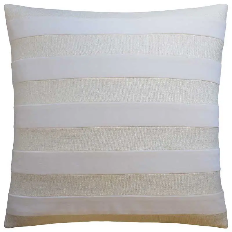 Parker Stripe Ivory Throw Pillow Ryan Studio