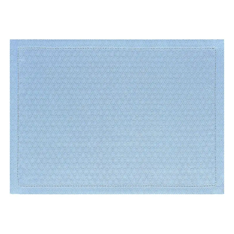 Portofino Geo Blue Placemats by Le Jacquard Franais