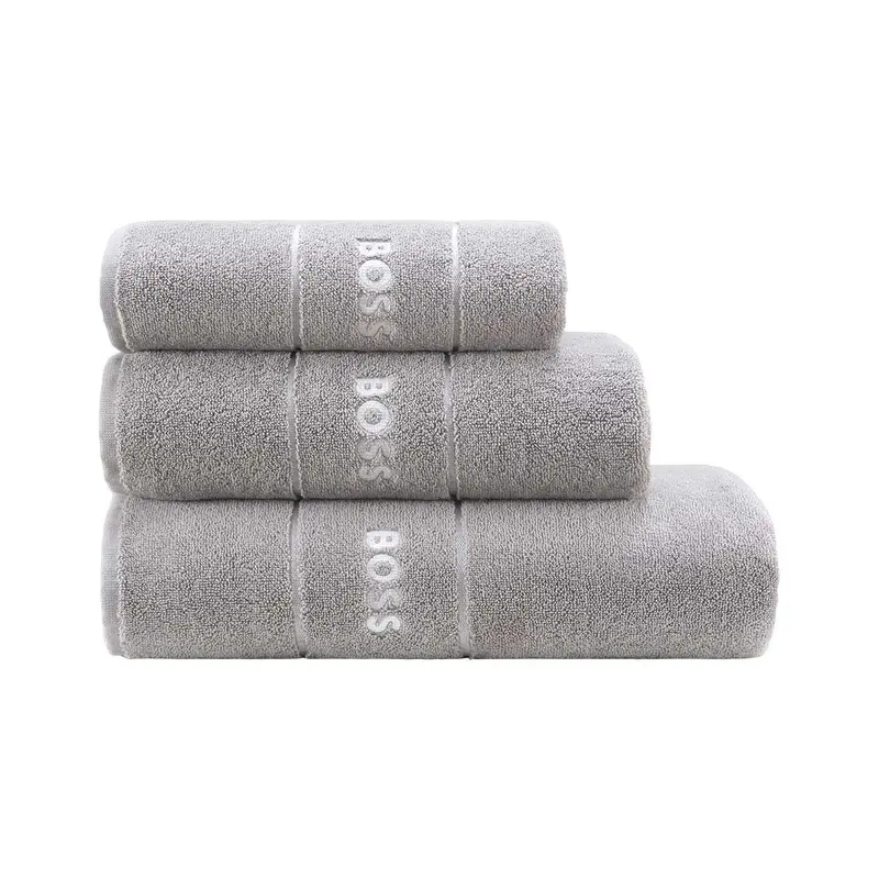 Plain Concrete Bath Towels by Hugo Boss