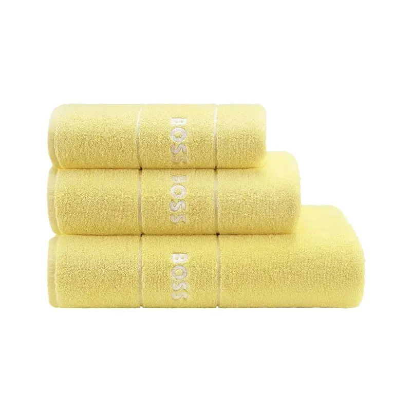 Plain Limelight Bath Towels by Hugo Boss