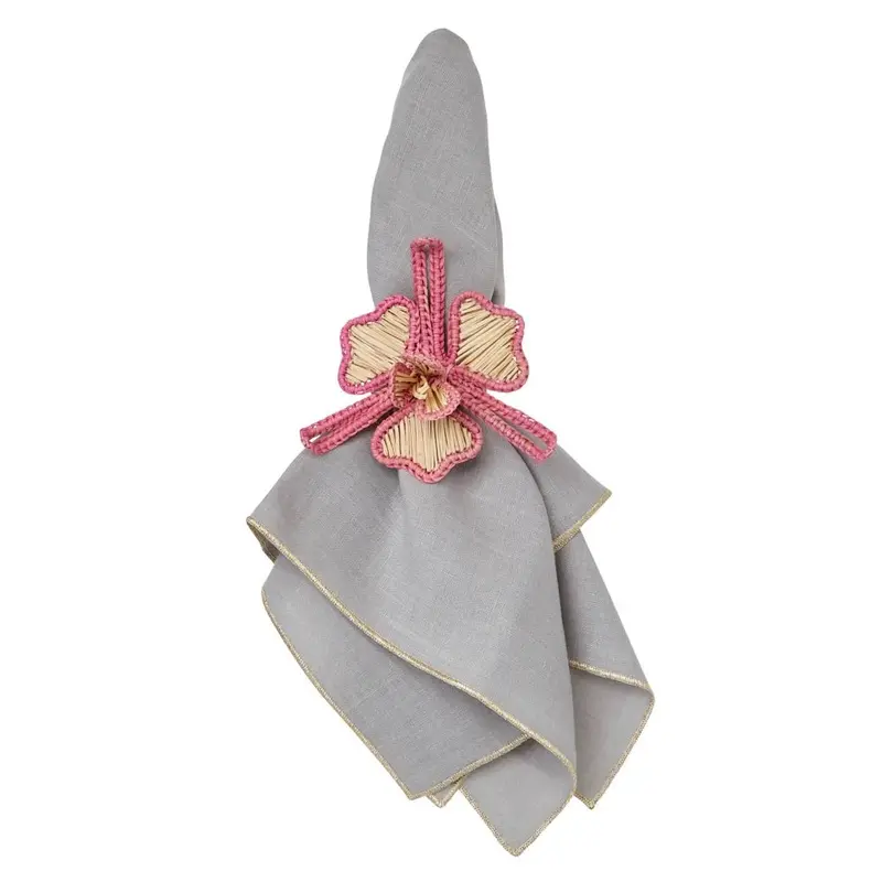 Bowery Grey & Gold Napkins by Mode Living