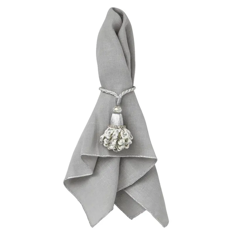 Bowery Grey & Silver Napkins by Mode Living