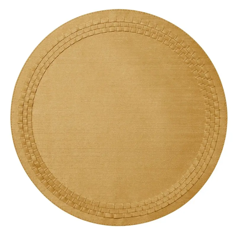 August Gold Round Placemats by Mode Living