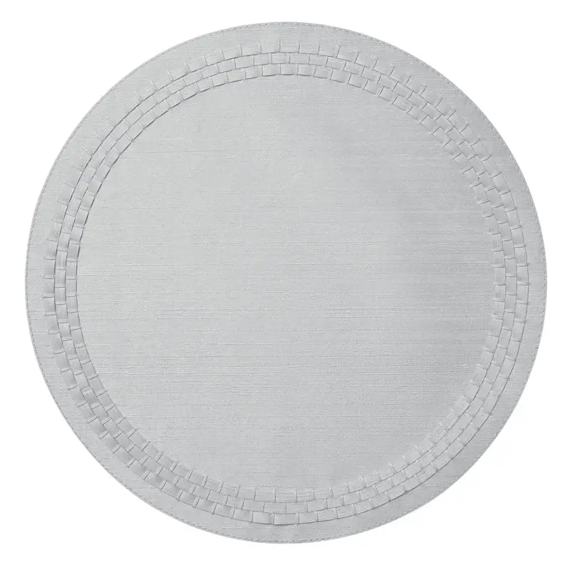 August Silver Round Placemats by Mode Living