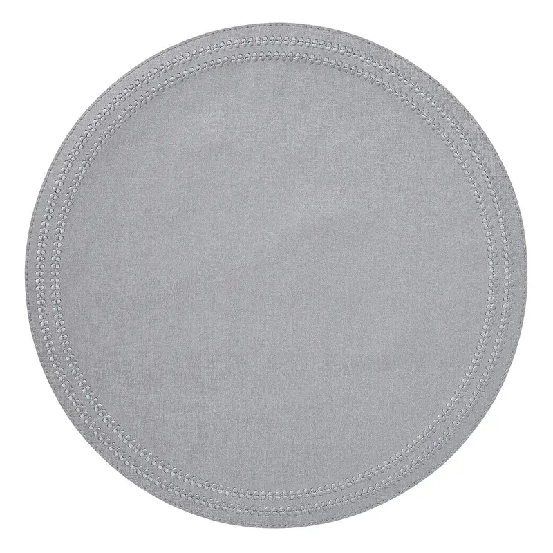 Paloma Silver Gray Round Placemats by Mode Living