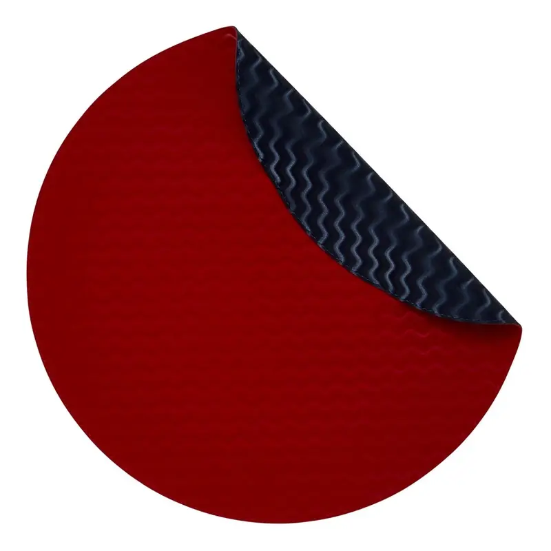 Tilde Red & Navy Round Placemats by Mode Living