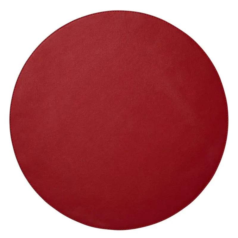 Valentina Red Round Placemats by Mode Living