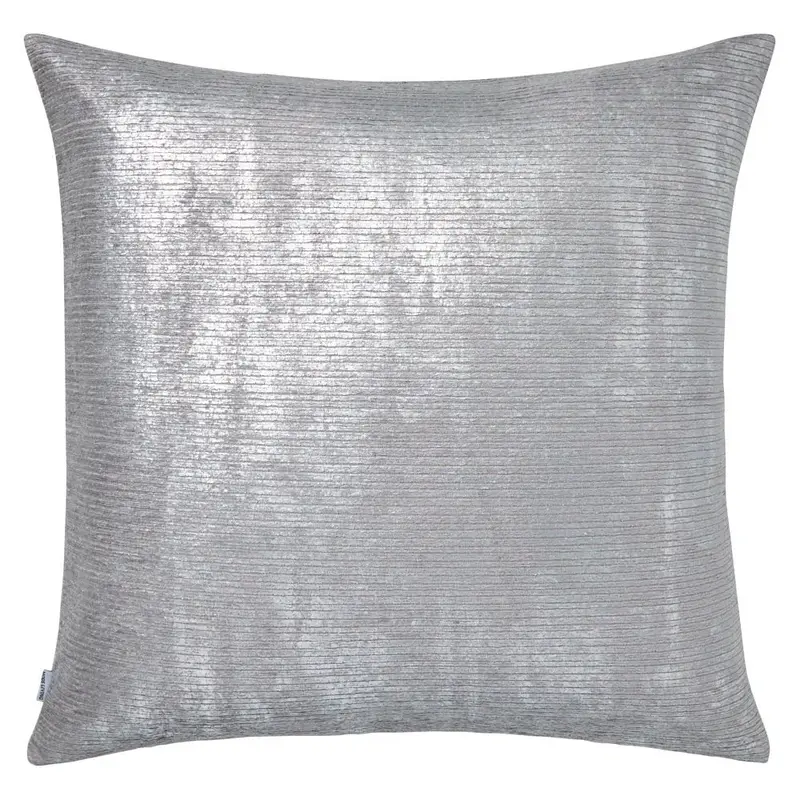 Terra Blue Metallic & Gray Pillow by Mode Living