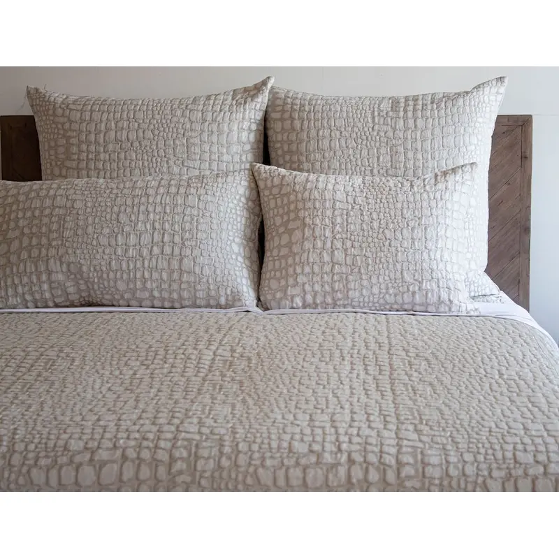 Croc Quartz Coverlet & Shams by Ann Gish