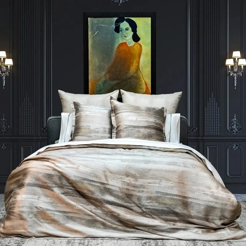 Horizon Gold/Silver Throw by Ann Gish