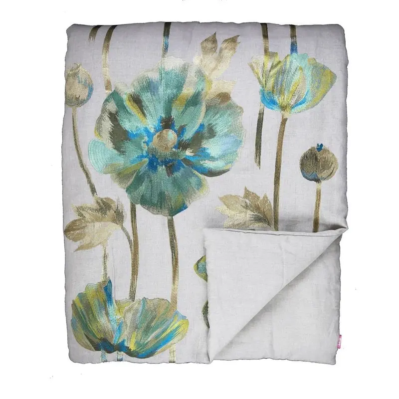 Opium Azure Throw by Ann Gish