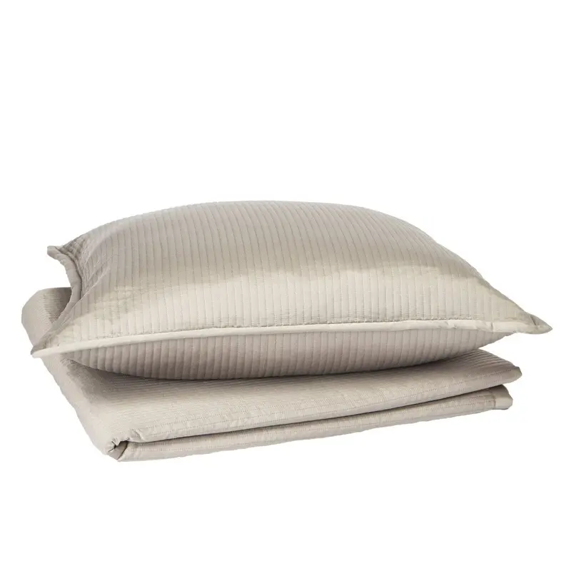 Linea Taupe Coverlet Set by Ann Gish