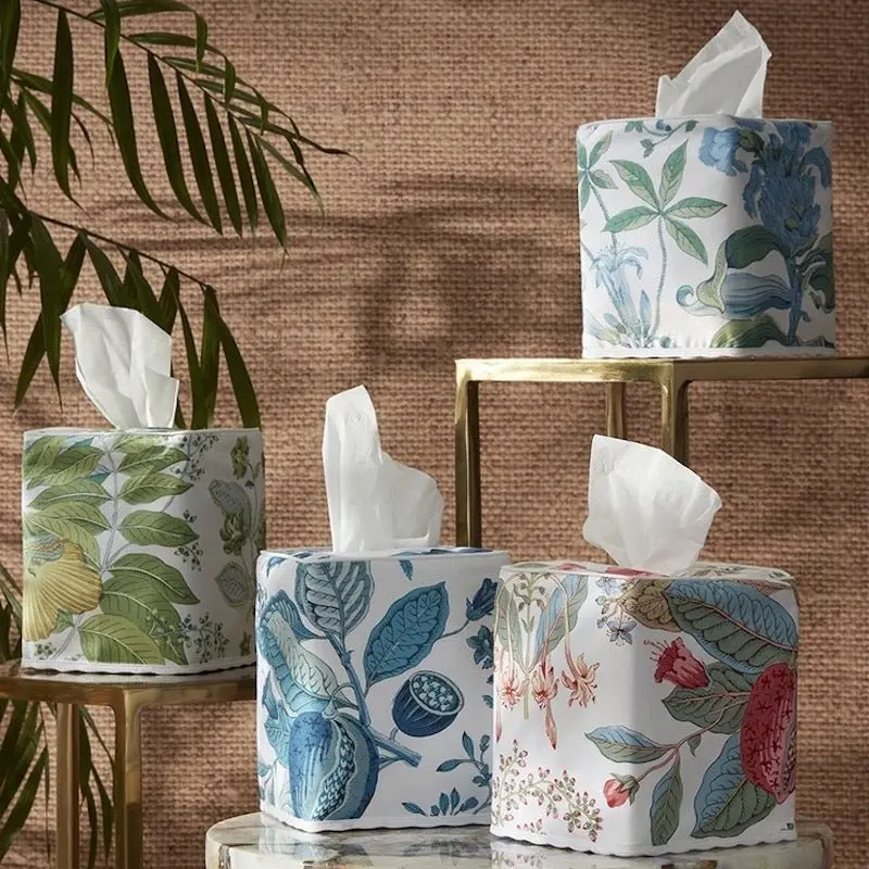 Pomegranate Tissue Box Covers by Matouk Schumacher