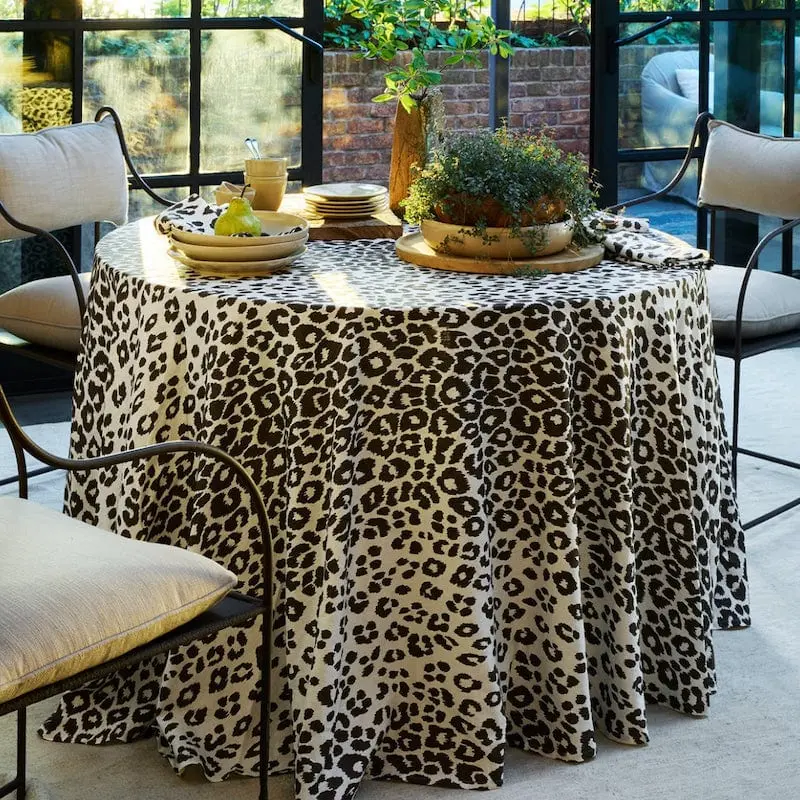 Iconic Leopard Cinder Table Linens by Matouk | Schumacher