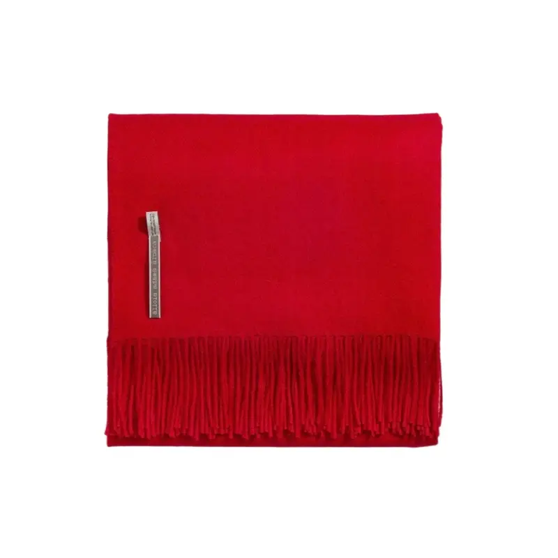 Alicia Adams Alpaca Throw in Red Solid
