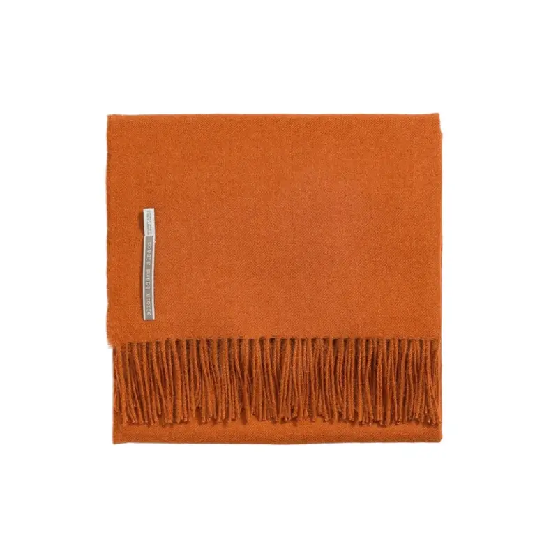 Alicia Adams Alpaca Throw in Tandoori Solid