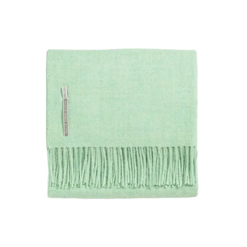 Alicia Adams Alpaca Throw in Jade Solid