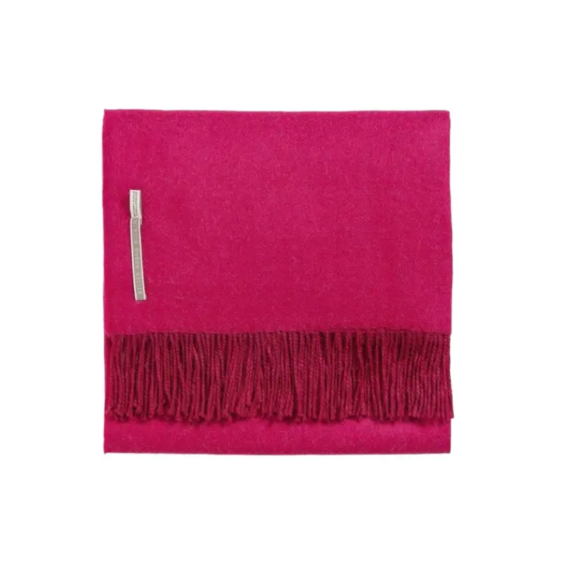 Alicia Adams Alpaca Throw in Red Delicious Herringbone