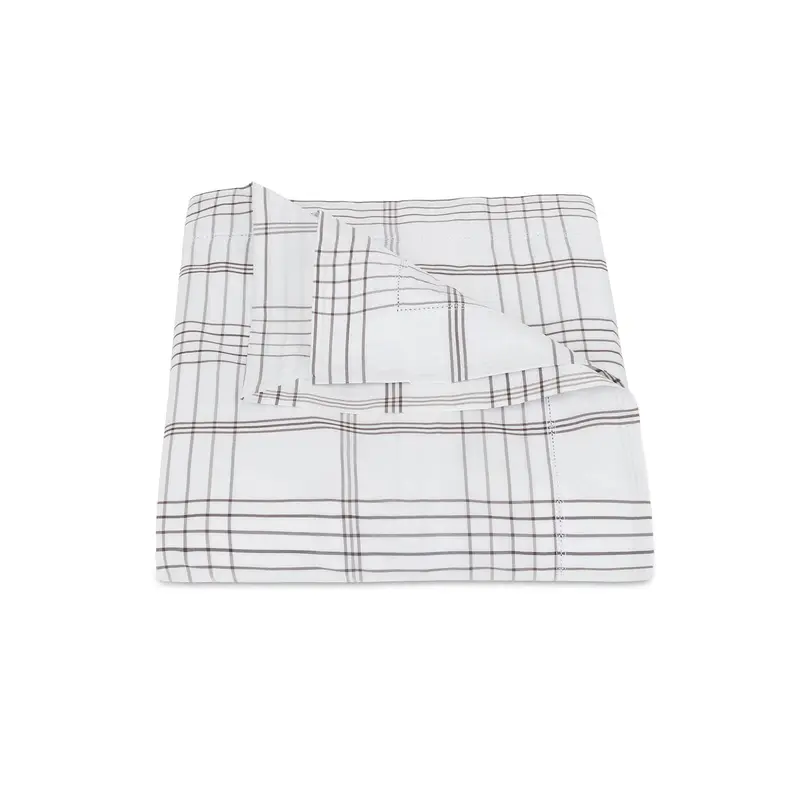 August Plaid Sable Bedding by Matouk | Schumacher