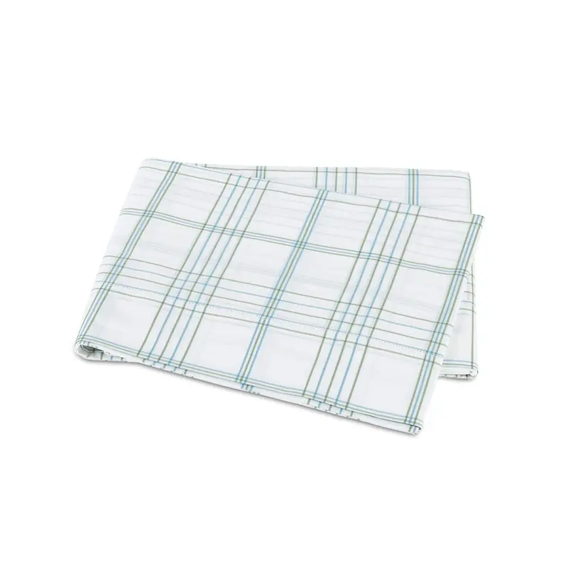 August Plaid Sea Bedding by Matouk | Schumacher