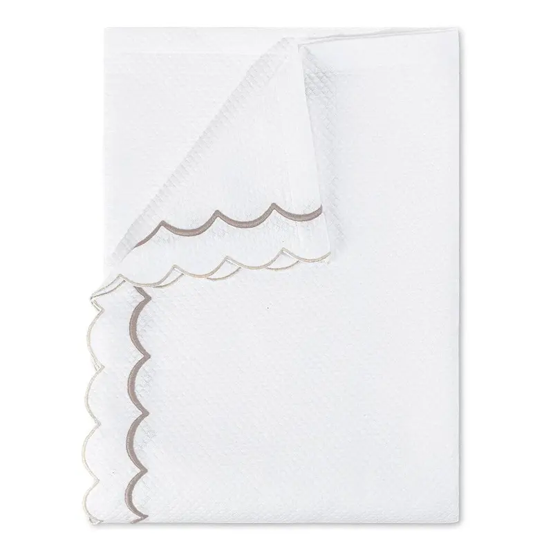 India Diamond Pique Driftwood Coverlets by Matouk