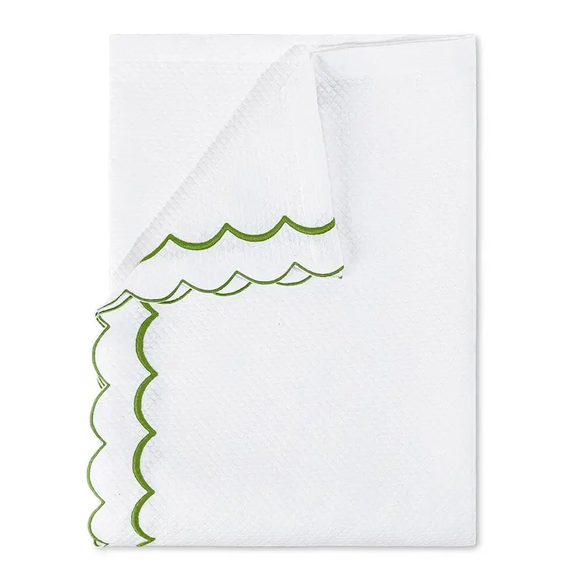 India Diamond Pique Grass Coverlets by Matouk