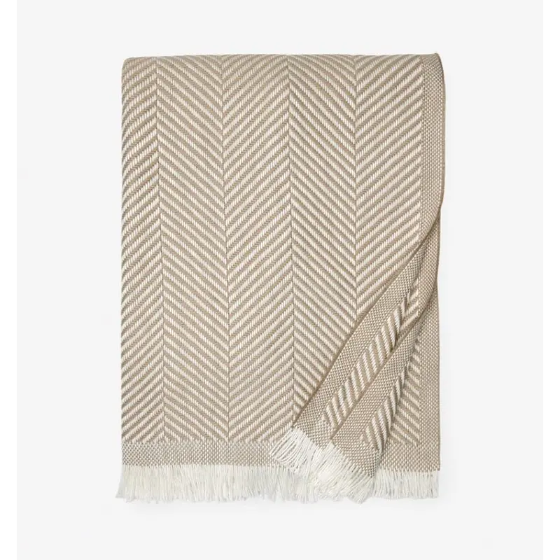 Costa Fog Throw Blanket by Sferra Fine Linens