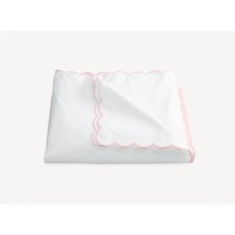 Dakota Scallop Pink Bedding by Matouk