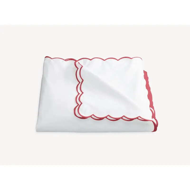 Dakota Scallop Red Bedding by Matouk
