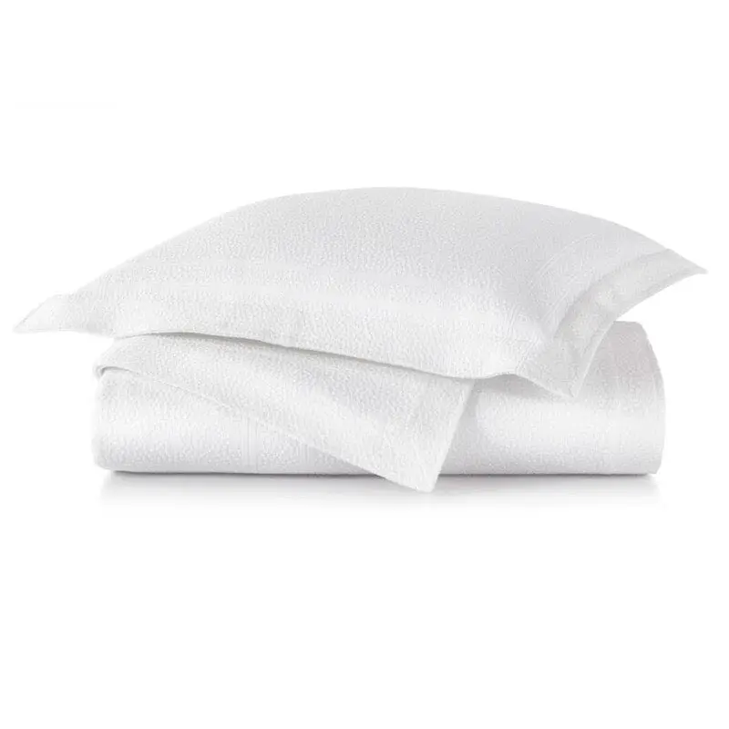 Montauk White Matelass Coverlets by Peacock Alley
